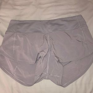 Light purple lululemon shorts